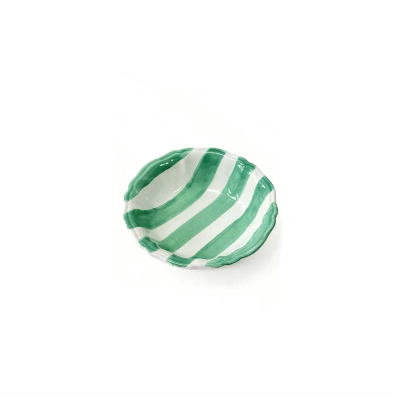 Ciotola a Righe Verdi - Serie Dolce Vita